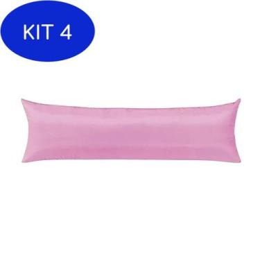 Imagem de Kit 4 Fronha Para Travesseiro De Corpo Xuxão 180 Fios - Juma Enxovais