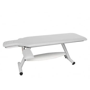 Imagem de Maca Fixa com Orifício e Regulagem para Braços - Arktus - Branco