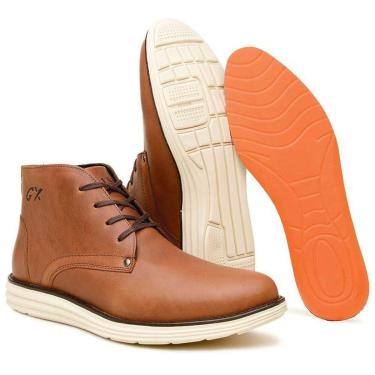 Imagem de Bota Masculina Ankleboot Chunky Em Couro Com Palmilha Gel Ortopédica 100-Masculino