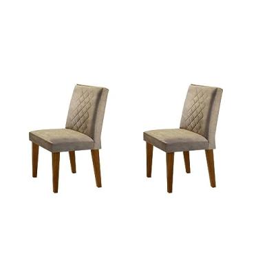 Imagem de Conjunto 2 Cadeiras Madeira Sofia Rufato Animalle Chocolate/capuccino