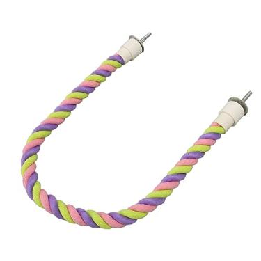 Imagem de Poleiro de Corda para Pássaros, Corda de Algodão para Escalada, Brinquedos para Pássaros, Interativo, Resistente, Decorativo, Alivia o Tédio, Resistência à Mordida para
