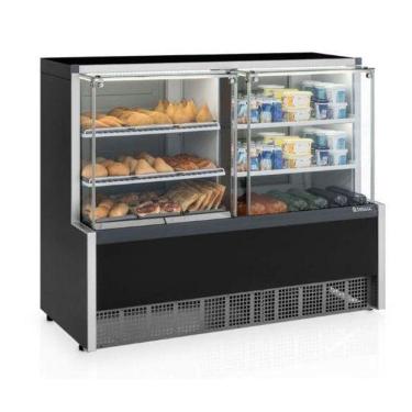 Imagem de Vitrine Refrigerada Quente/Frio 2 Placas Frias Aurora 1,40m GQRA-140R/PF/220V - Gelopar
