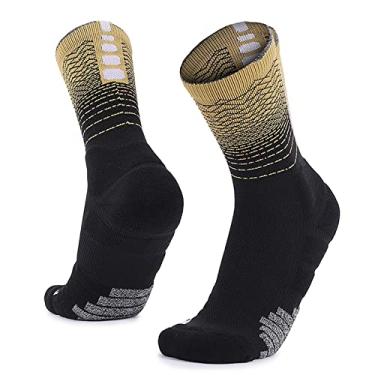 Imagem de Meias,YIWENG Meias de basquete masculino feminino respiráveis meias de futebol americano meias esportivas com almofada