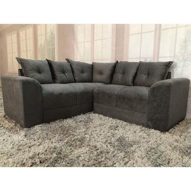 Imagem de Sofá Canto Cinza 605 Belo