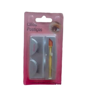 Imagem de Cílios Postiços Fingrs Cerdas Media Fina 70011 + Cola Cílios