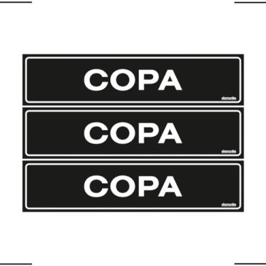 Imagem de Combo 3 Placas De Sinalização Copa 30x7 Ekomunike - A-412/1 F9e
