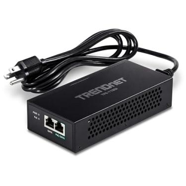 Imagem de TRENDnet Gigabit PoE++ injetor, converte uma porta não PoE em uma porta PoE++ Gigabit, PoE (15,4W), PoE+ (30W) ou PoE++ (95W), até 100 m (328 pés), fonte de alimentação integrada, preta, TPE-119GI