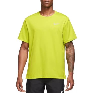 Imagem de Nike Camisa de corrida masculina Dri-FIT UV Miler manga curta, Cacto brilhante/verde-limão, M