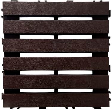 Imagem de Kit 12 Decks Ecologico Imbuia Maxx 30X30 Modular Piscina