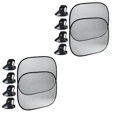 Imagem de 4 Proteção Solar Com Ventosa Sol Cortina Carro Janela Traseira Lateral Dianteira Conjunto 4 Peças Protetor Quebra Sol Tela Tapa Sol