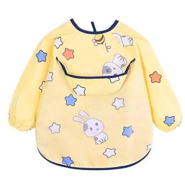 Imagem de Babador Manga Longa BLW Proteção Dupla Impermeável Coelhinho