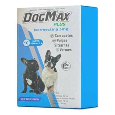 Imagem de DogMax Plus - Ação 4 em 1 - Remédio para pulgas, carrapatos, vermes e sarna 4 Comprimidos 15kg
