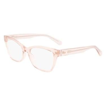 Imagem de Armação De Óculos Calvin Klein Jeans Ckj22617 671 53 Rosa Translúcido-Feminino