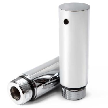 Imagem de kekykm Tubo de garfo de extensão de 10 cm compatível com Harley Davidson Sportster XL 883 1200 e Dyna Glide FXR Chrome Powersports Fork Guards