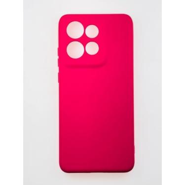 Imagem de Capinha Capa Compativel com Moto Edge 50 Neo Silicone Macia Aveludada Premium Forro Interno Rosa Pink