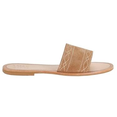 Imagem de Frye Slide feminino Ava Woodstock, Amêndoa, 7.5