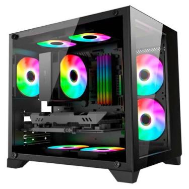 Imagem de Gabinete gamer k-mex aquario cg-01ad space z lateral de vidro preto mi