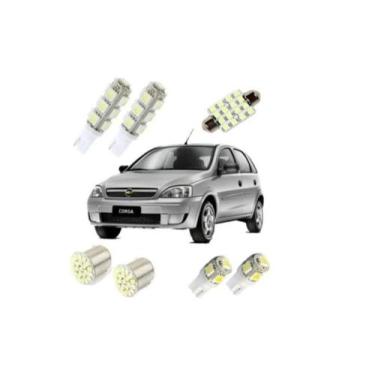 Imagem de Kit Lâmpadas Led Corsa Joy Maxx Chevrolet Gm Teto Placa Ré - Blue Lion