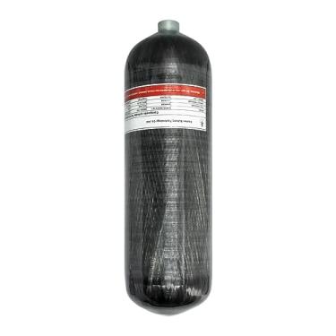 Imagem de TUXING Tanque de ar PCP de 4500psi, cilindro composto de alta pressão, tanque de ar de fibra de carbono 6,8L, aprovado pela CE, tanque de mergulho Pcp Paintball Air Tank (garrafa vazia) M18 x 1,5