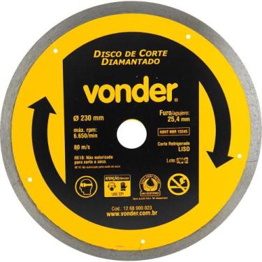 Imagem de Disco Diamantado 230Mm Liso - Vonder