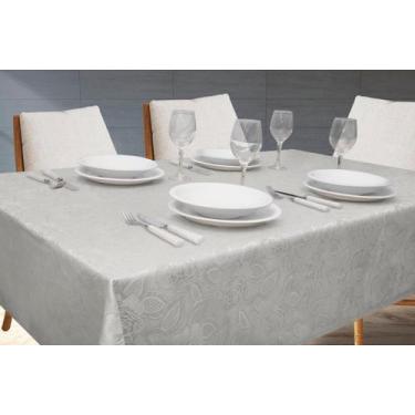 Imagem de Toalha de Mesa Jacquard 100x100 Admirare, Silver