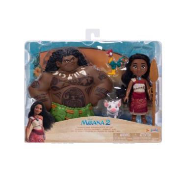 Imagem de 4 Bonecos Moana, Maui, Pua e Hei Hei - Moana 2