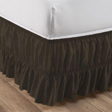 Imagem de Saia Para Cama Box Casal, Queen E King Size - Duplo Elástico Reforçado