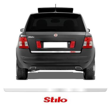 Imagem de Friso Traseiro Cromado Resinado Stilo 2003/ Emblema Vermelho - SPORTIN