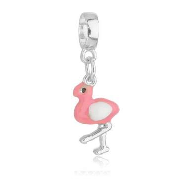 Imagem de Berloque Flamingo Banhado a Prata 925 - Work Semijoias