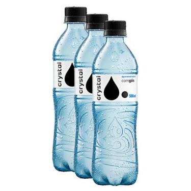 Imagem de Kit 3 Água Mineral Crystal Gasosa 500ml
