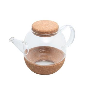 Imagem de Chaleira De Vidro Boro 800ml Base e Tampa De Rolha Wolff