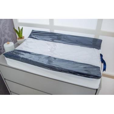 Imagem de Trocador Anatomico Americano para Bebê de Comoda - Zan Baby, Marinho