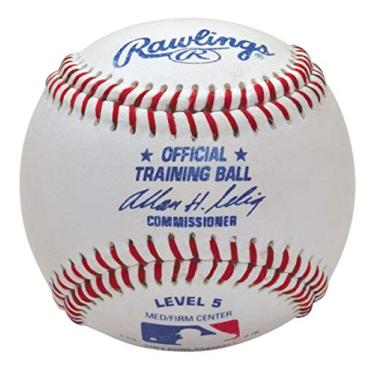 Imagem de Rawlings Bola de beisebol oficial de treinamento, Soft Center Level 5, 12 unidades, (idades 7-10), branco