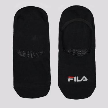 Imagem de Kit Meia Fila 3 Pares Cano Invisível Preto, 39-43