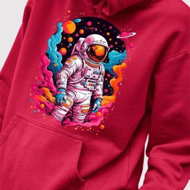Imagem de Blusa Moletom Genuine Grit Masculina Estampada Algodão 30.1 Astronaut 