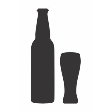 Imagem de Adesivo Garrafa e Taça 3 - Leo Publicidade, Preto