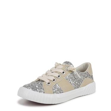 Imagem de Blowfish Malibu Tênis infantil Wave Sparkle feminino, Glitter prateado, 13