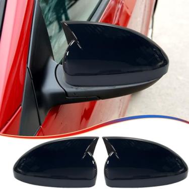Imagem de MUXEE Capa de espelho retrovisor lateral para Chevrolet Cruze 2009 2010 2011 2012 2013 2014 2015 preto brilhante acessórios de capa de seta (sem compartimento de caixa de seta)