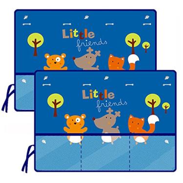 Imagem de Protetor solar de carro para bebês e crianças, pacote com 2 protetores de cortina de janela lateral do carro, protege contra o brilho do sol, raios UV, brilho do interior do carro, bloqueador solar (amigos)