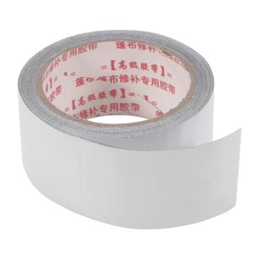 Imagem de TUCKBOLD Fita autoadesiva para caminhão RV carro 1,97 x 24,18 m | Fita de reparo de lona de tenda à prova de vazamento de fibra de vidro branca 1 peça