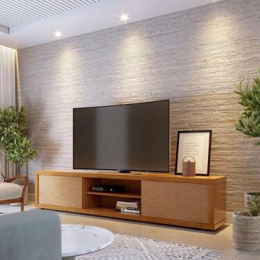 Imagem de Rack Gold Imbuia 160 cm - Mobly