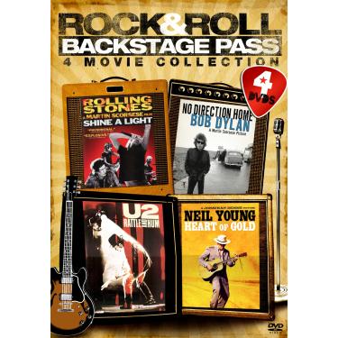 Imagem de Rock & Roll Backstage Pass: Four-Movie Collection (U2: Rattle & Hum / Bob Dylan: No Direction Home / Rolling Stones: Shine a Light / Neil Young: Heart of Gold)