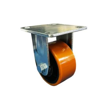 Imagem de Rodízio Fixo De Poliuretano - Sem Trava - 4pol - 100mm  300kg  JST