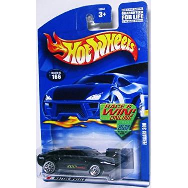 Imagem de Hot Wheels 2002 1:64 Scale Black Ferrari 308 Die Cast Car #166