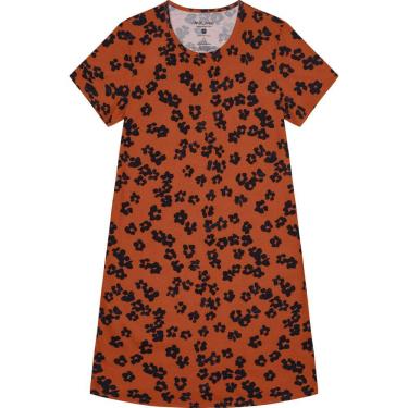 Imagem de Vestido Estampado Meia Malha Manga Curta Malwee Ref. 70891