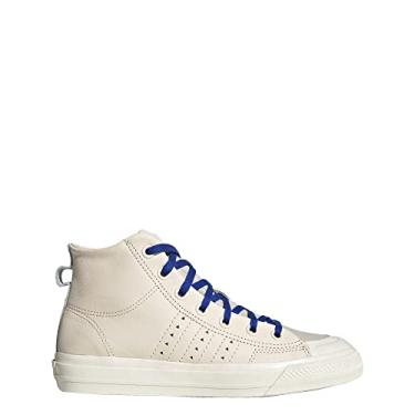 Imagem de adidas Men's X Pharrell Williams Nizza HI Casual Shoes (Neutral/Royal Blue, Numeric_10)