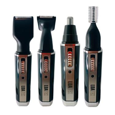 Imagem de Aparador De Pelos Elétrico 4em1 Portátil Completo Rosto E Corpo USB - 