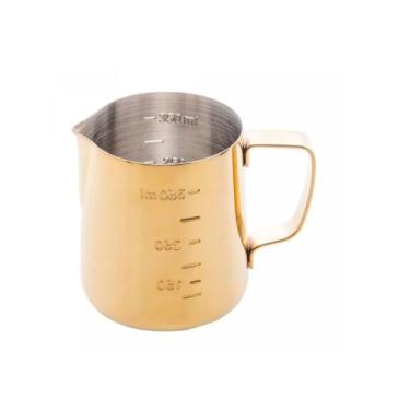 Imagem de Leiteira Em Aço Inox Dourada 350ml - Bisou Papier