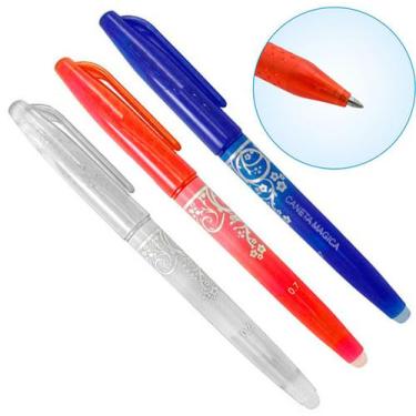 Imagem de 03 Canetas Mágica Cores Tecido Apaga Com Calor Patchwork  - De Acordo 