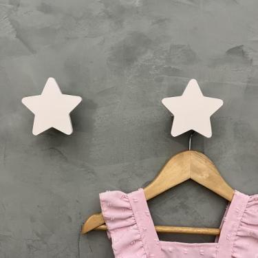 Imagem de 2 Ganchos de parede infantil menina decoração formatos rosa - Hanger D